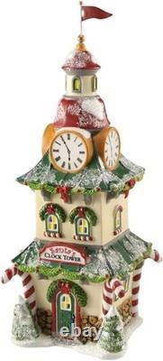Department 56 North Pole Village Clock Tower 4020125 New RARE