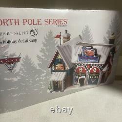 Department 56 North Pole Village Disney Cars Holiday Detail Shop 4025277 NEW