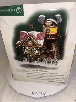Department 56 North Pole Village Disney Mickey's North Pole Holiday House