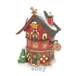 Department 56 North Pole Village Finest Wooden Toys Lit Building 6.73 Inch