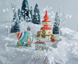 Department 56 North Pole Village Finnys Ornament House Lit Building 9.5 Inch
