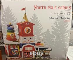 Department 56 North Pole Village Fisher Price Fun Factory 4036546 New RARE