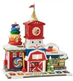 Department 56 North Pole Village Fisher-Price Fun Factory Lit House, 8.27-Inch