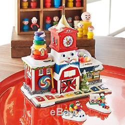 Department 56 North Pole Village Fisher-Price Fun Factory Lit House 8.27. New