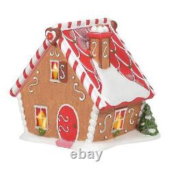 Department 56 North Pole Village Ginger's Cottage Lit Building, 5.12 Inch, Mu