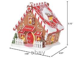 Department 56 North Pole Village Ginger's Cottage Lit Building, 5.12 Inch, Mu