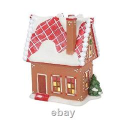 Department 56 North Pole Village Gingerbread Bakery Lit Building 6 Inch Multi