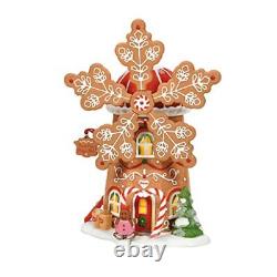 Department 56 North Pole Village Gingerbread Cookie Mill Animated Lit Buildin