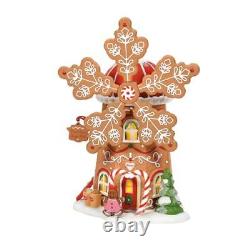 Department 56 North Pole Village Gingerbread Cookie Mill Animated Lit Buildin