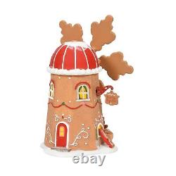 Department 56 North Pole Village Gingerbread Cookie Mill Animated Lit Buildin