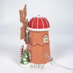 Department 56 North Pole Village Gingerbread Cookie Mill Animated Lit Buildin