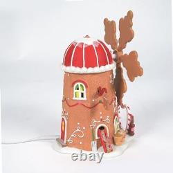 Department 56 North Pole Village Gingerbread Cookie Mill Animated Lit Buildin