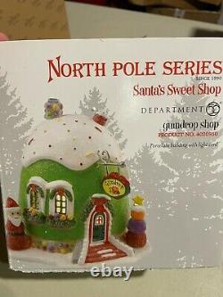 Department 56 North Pole Village Gumdrop Shop Lit Building 4020950 New Retired