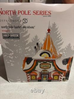 Department 56 North Pole Village Harley Davidson 4042401 New READ DESCRIPTION