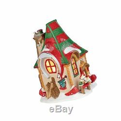 Department 56 North Pole Village Hobby Horse Barn Lit House, 6.69 inch