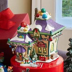 Department 56 North Pole Village Jingle and Jangle's Bells Lit House, 7.48-Inch