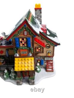 Department 56 North Pole Village LEGO Building Creation Station NWOB