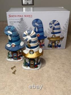 Department 56 North Pole Village Merry Lane Cottages #7 & 8 #6002878