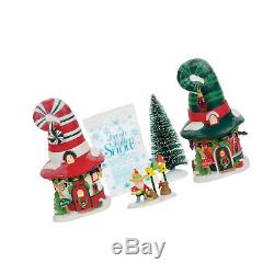 Department 56 North Pole Village Merry Lane Cottages Boxed Set, Mult. NO TAX