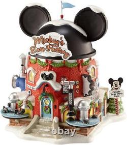 Department 56 North Pole Village Mickey's Ear Factory Miniature Lit Building