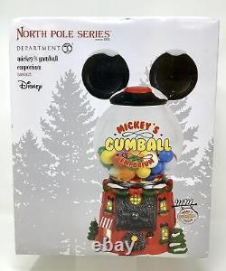 Department 56 North Pole Village Mickey's Gumball Emporium Lit BuildingDISCOUNT