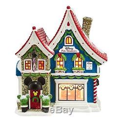 Department 56 North Pole Village Mickey's Pin Traders with Pin House 8.18in