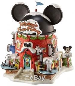 Department 56 North Pole Village Miniature Lit Building, Mickey's Ears Factory