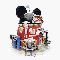 Department 56 North Pole Village Miniature Lit Building Mickey's Ears Factory