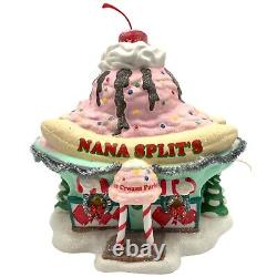 Department 56 North Pole Village Nana Split's Ice Cream Parlor Santas Sweet Shop