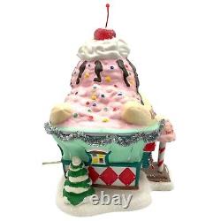 Department 56 North Pole Village Nana Split's Ice Cream Parlor Santas Sweet Shop