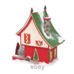 Department 56 North Pole Village North Pole Sisal Tree Factory Lit Building