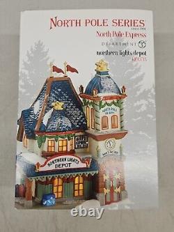 Department 56 North Pole Village Northern Lights Depot 4030713 NEW RETIRED NIB