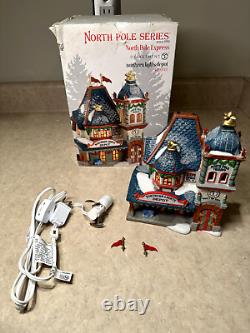 Department 56 North Pole Village Northern Lights Train Depot #4030713