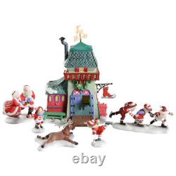 Department 56 North Pole Village Peppermint Skating Party-S/6 Boxed 2274116