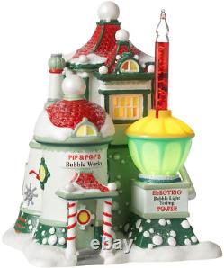 Department 56 North Pole Village Pip and Pop's Bubble Works Lit Multicolor