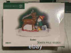 Department 56 North Pole Village Reindeer Dasher 804451 New in Box RARE