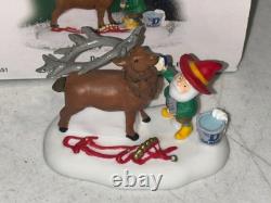 Department 56 North Pole Village Reindeer Dasher 804451 RARE SIGNED