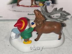Department 56 North Pole Village Reindeer Dasher 804451 RARE SIGNED