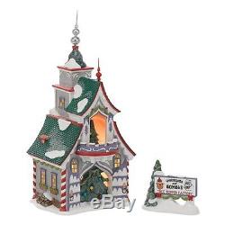 Department 56 North Pole Village Rudolph''s S and G Tree Toppers Lit House
