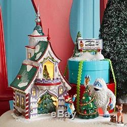 Department 56 North Pole Village Rudolph's S and G Tree Toppers Lit House