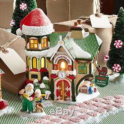 Department 56 North Pole Village Santa's Office Lit House, 7.48-Inch, New, Free