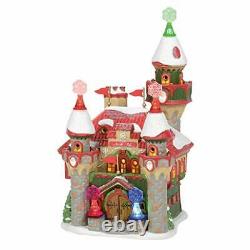 Department 56 North Pole Village Santa's Snowflake Palace Lit Building 10.51