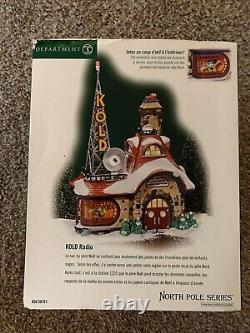 Department 56 North Pole Village Series KOLD RADIO #56761 Christmas Building