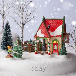 Department 56 North Pole Village Series the Fir Farm Lit Building and Accessorie