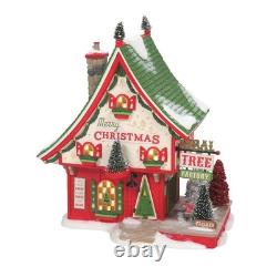Department 56 North Pole Village Sisal Tree Factory Lit 7.76 Inch, Multicolor
