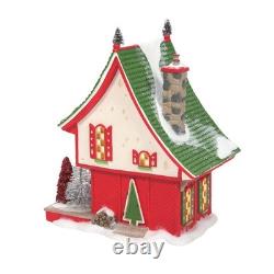 Department 56 North Pole Village Sisal Tree Factory Lit 7.76 Inch, Multicolor