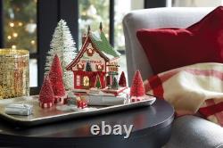 Department 56 North Pole Village Sisal Tree Factory Lit 7.76 Inch, Multicolor