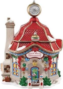 Department 56 North Pole Village Star Brite Ornaments Lit House 4030712 NEW