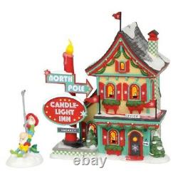 Department 56 North Pole Village Welcoming Christmas 2 piece set 6002292