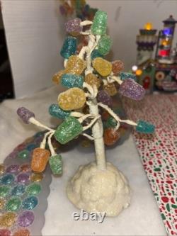 Department 56 North Pole Village Yummy Gummy Gumdrop Factory Lit Building N/box